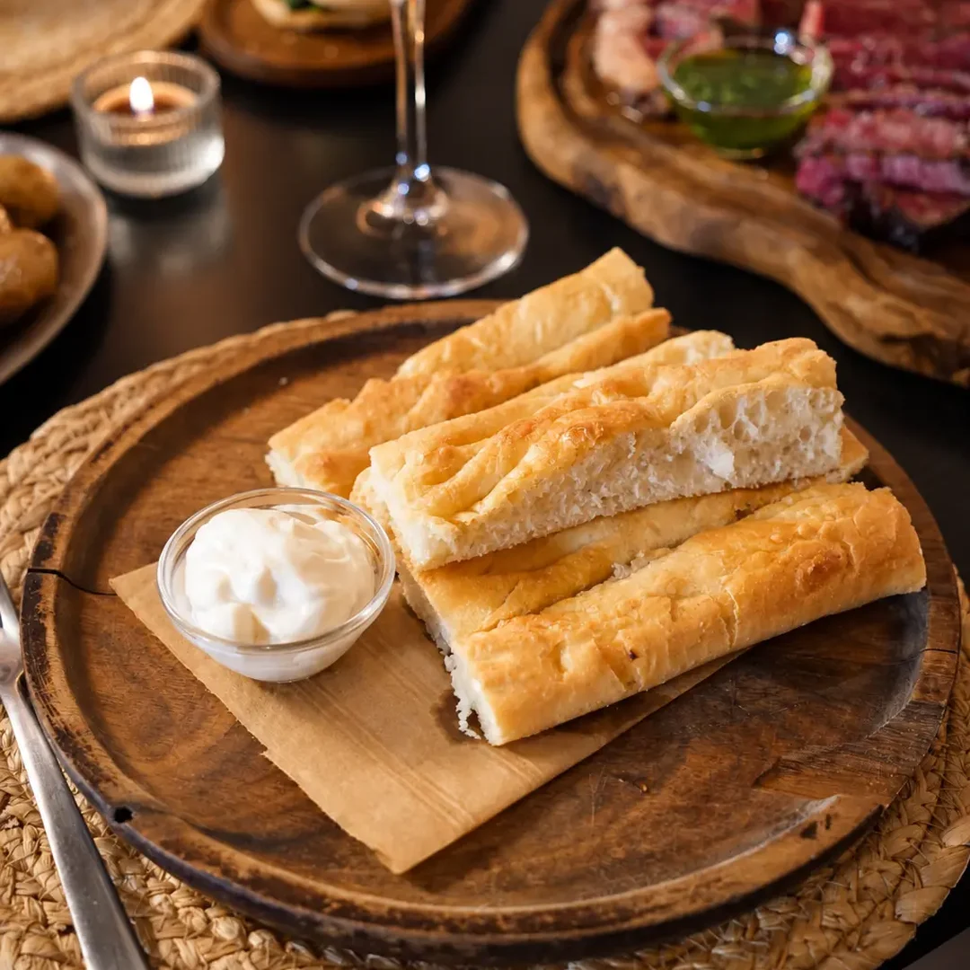 Focaccina croccante con oli spagnoli